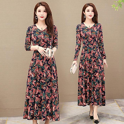 Váy liền thân cho người trung tuổi sang trọng trẻ trung