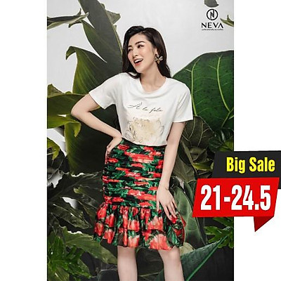Chân váy đuôi cá dáng dài xếp li thân trước cao cấp  VD01  AloraShop21