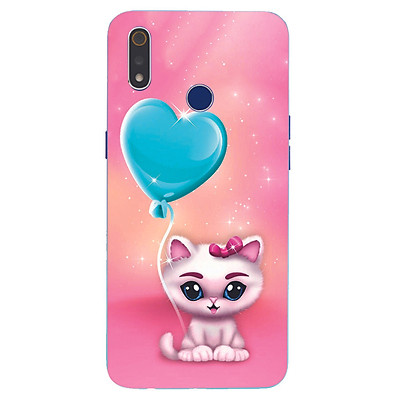 What are some cute cat accessories available for the Oppo Realme 3 phone?