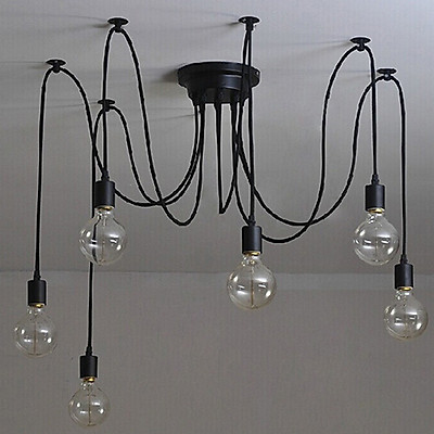 Mua 6 Heads Vintage Ceiling Lamp Chandelier Pendant Light Home ...