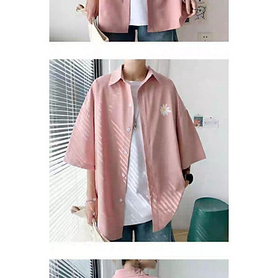 Áo sơ mi nư trắng quốc dân tay cộc túi trước ngực siêu xinh  Lazadavn