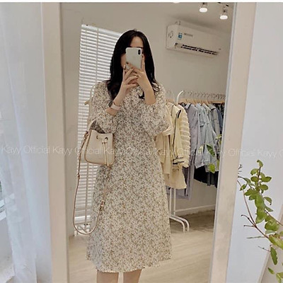Váy Hoa Nhí Vintage Đầm Babydoll Hoa Cổ Vuông Phong Cách Hàn Quốc Mun  Store   Hazomicom  Mua Sắm Trực Tuyến Số 1 Việt Nam