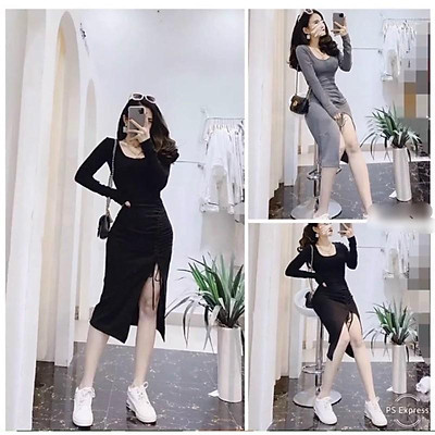 5 mẫu đầm ôm body xẻ tà vô cùng gợi cảm  Thời Trang Minh Trúc