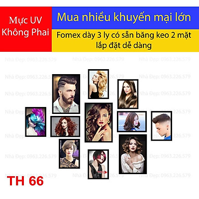 Mua Bộ tranh FOMEX dán tường tiệm cắt tóc nam nữ. Mã TH66 | Tiki