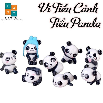 Mua Mô Hình Panda Gấu Trúc Micro Dễ Thương, Cute, Dùng Để Trang ...
