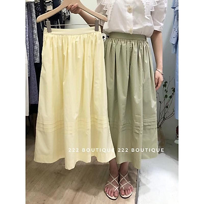 Chân váy xếp ly cạp chun kèm belt Andy 4m1915
