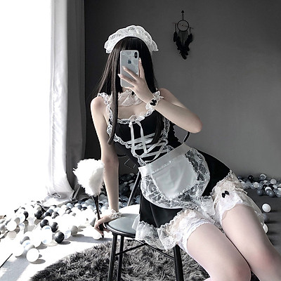 Trang Phục Nữ Wome Trang Phục Hầu Gái Váy Lolita Nhật Bản Đầm Hóa Trang Hầu  Gái Pháp Bộ Đồng Phục Hầu Gái Người Lớn  Lazadavn