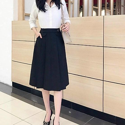 Ưu điểm nổi bật của mẫu váy xòe dài qua gối  Bản tin An Giang