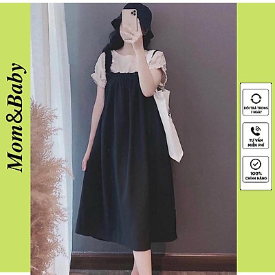 Váy Bầu Đầm Bầu Mùa Hè Cổ Tàu Dáng Suông Đẹp Tay Ngắn Xinh Xắn Đầm Thiết  Kế Công Sở Dự Tiệc Đi Chơi Dạo Phố Hn0123 Mama   Hazomicom 