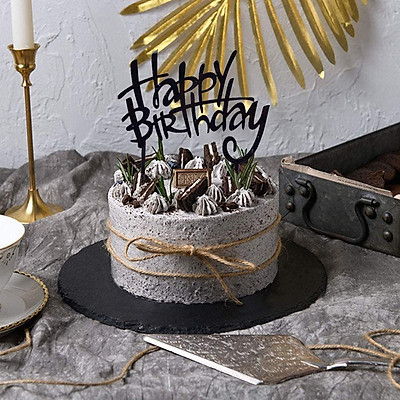 Bánh sinh nhật tone hai màu đẹp - Thu Hường bakery