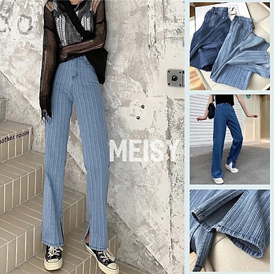 Lịch sử giá Hình thật quần jean nữ xanh nhạt bạc trơn 544vn xịn + lưng cao  + co giãn tốt - đang giảm 108.100 ₫ tháng 10/2023 - BeeCost