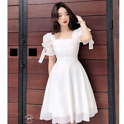 Váy trắng  Giá Tốt Miễn Phí Vận Chuyển Đủ Loại  Shopee Việt Nam