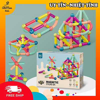 Đồ chơi ghép hình nam châm 42 chi tiết nhựa an toàn đồ chơi xếp hình