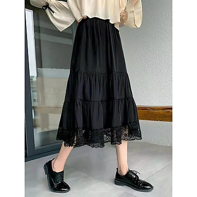 Mua  ORDER  Chân Váy Lụa Phi Bóng Dáng Dài Xoè giá rẻ nhất  TecKiVn