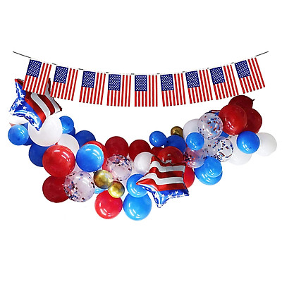 Mua 108PCS Patriotic Party Decorations Set American Flag Foil ...