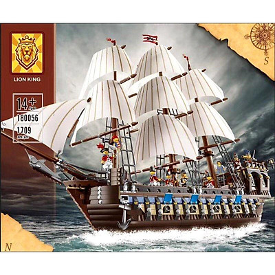 Mua Lắp ráp tàu Imperial Pirates thuyền buồm quân đội hoàng gia Leji 19003/  Lion King 180056 / Lepin 22001 | Tiki