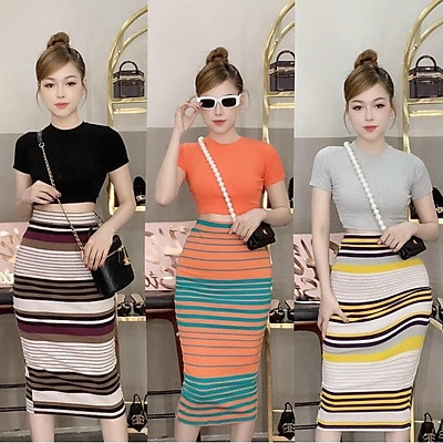 Set Váy Nữ Sang Chảnh Tiểu Thư Áo Croptop Mùa Hè Hàn Quốc Svn006    Hazomicom  Mua Sắm Trực Tuyến Số 1 Việt Nam