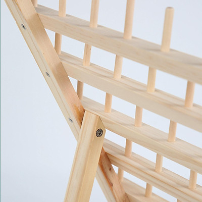 Sewing Thread Rack, Storage Holder Space Saving Lightweight Sturdy Wooden  Thread