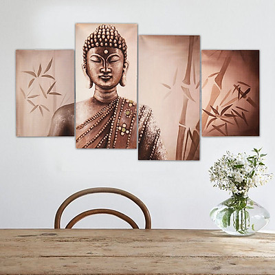 Mua 4Pcs Retro Buddha Canvas Painting Prints Pictures Wall Art ...