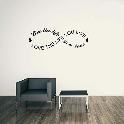 Mua Quote Word Love The Life You Live Vinyl Wall Sticker Decal ...