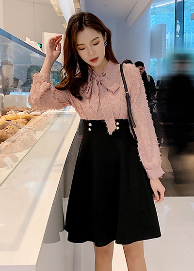 SET ĐẦM LIỀN ÁO VOAN  HNOSS