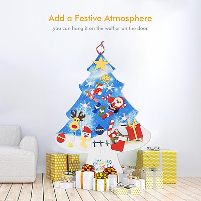 Mua DIY Felt Christmas Tree Set for Children Blue Xmas Tree ...