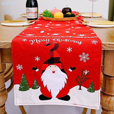 Mua VOLL Christmas Table Runner Holiday Xmas Tablecloth Rectangle ...