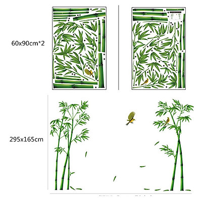 Mua Removable Green Bamboo Forest Wall Sticker Chinese Style DIY ...