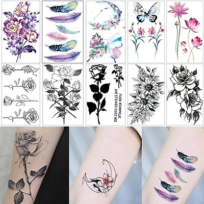 Vector Hình Xăm decal Thiết kế Hoa Văn Đẹp