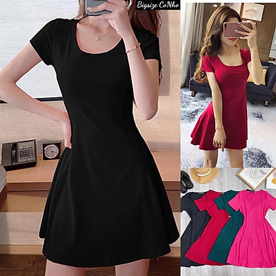 Đầm xoè tiểu thư tay con cổ U trẻ trung  DN438  AloraShop21