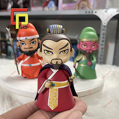 Mô hình Lưu Bị  Quan Vũ  Trương Phi Chibi  Mô hình Tam Quốc  Mini Figure