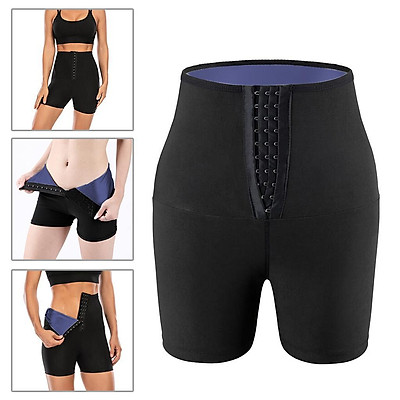 Cheap Sauna Body Shaping Pants Hot Sweat Sauna Effect Slimming Pants  Fitness Short Body Shaping Pants Workout Leggings | Joom