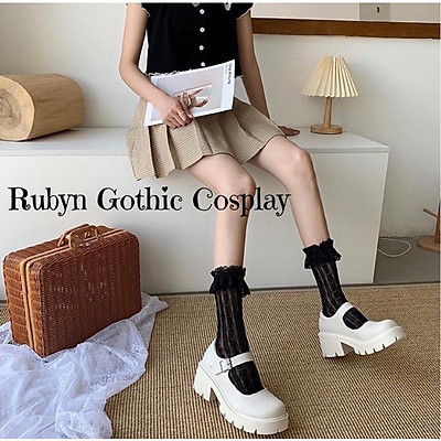 CÓ SẴN Giày Học Sinh Nhật JK Cosplay Đen Da Bóng MS226 Ảnh Thật  HolCim   Kênh Xây Dựng Và Nội Thất