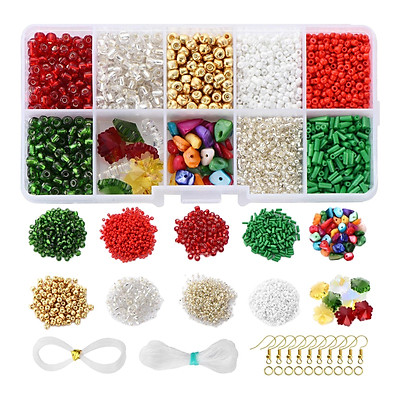 Glass Seed Beads 2mm Crystal Spacer Glass Beads Jewelry Making Accessories  1set