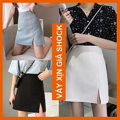 Chân váy bút chì vải thô dáng ôm dài  Thời trang Pantio