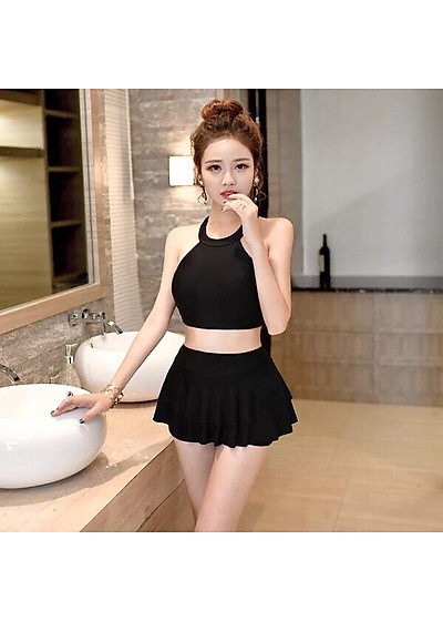 Đồ Bơi Nữ Dạng Váy Dài Tay  QV9600  Váy Bơi Chống Nắng  Bán buôn  bán  lẻ giày dép đi biển áo bơi áo lặn mũ bơi cao cấp
