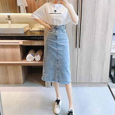 Top với hơn 55 về chân váy bò dài qua gối hay nhất  Du học Akina