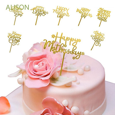 Mua ALISON Dessert Cake Toppers Mirror Happy Mother\'s Day Cake ...