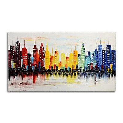 Mua Modern Asian City Canvas Abstract Painting Print Living Room Wall Decor  No Frame | Tiki