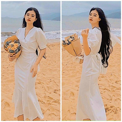 TravelGear  15 mẫu đầm maxi đi biển cho người thấp GIẤU NHẸM