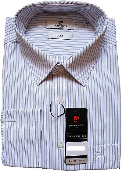 ÁO SƠ MI PIERRE CARDIN NAM DÀI TAY  Plain White