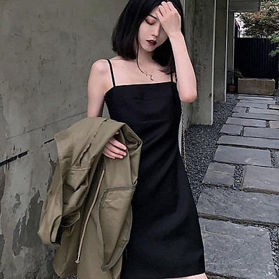 Top 79 váy 2 dây đen mới nhất  cdgdbentreeduvn