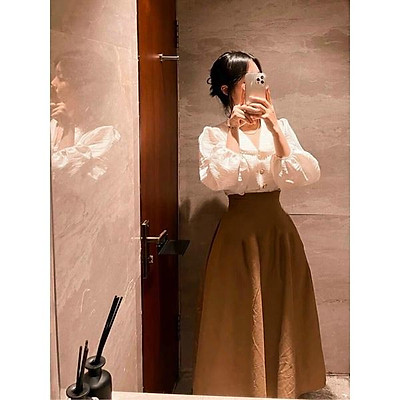 HCMchân váy xòe nữ phong cách châu Âu cổ điển  Lazadavn