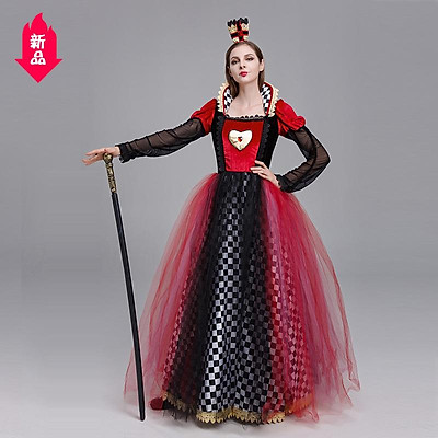 Mua Váy Thời Trang Nữ Trang Phục Halloween Mới Trang Phục Biểu Diễn Peach Heart  Queen Alice In Wonderland Red Queen Cos | Tiki