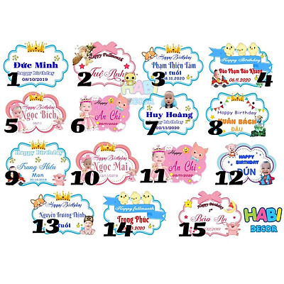 Set Bóng Trang Trí Sinh Nhật Bé Gái Kèm Tên giá rẻ Tháng 82023BigGo Việt  Nam