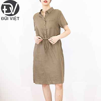 HÀNG SẴN Váy yếm xòe Vintage thắt eo kẻ sọc MORAN Hàn Quốc  Shopee Việt  Nam