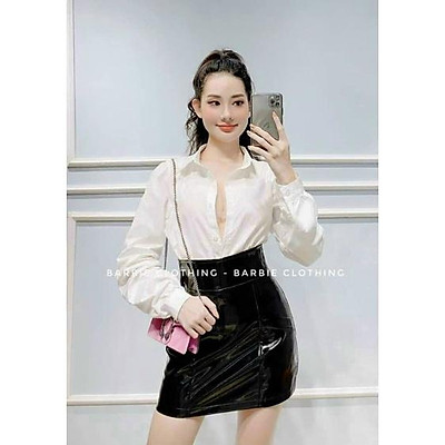 Mua Chân váy da bóng cạp cao QC hot hit  Tiki