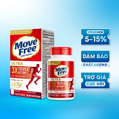 Mua Move Free Mỹ Viên Uống Khớp Move Free Ultra 3X Triple Action 75 Viên  Chính hãng tại Global Hoàn Vũ