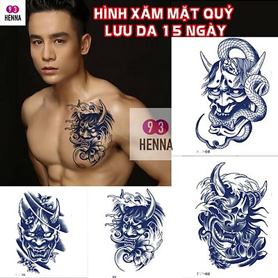 Hình Xăm Mặt Quỷ Hanya Có Ý Nghĩa Gì Nên Xăm Ở Đâu