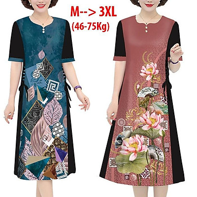 Váy thêu hoa ruy băng dáng váy suông V369 ở Hải Phòng